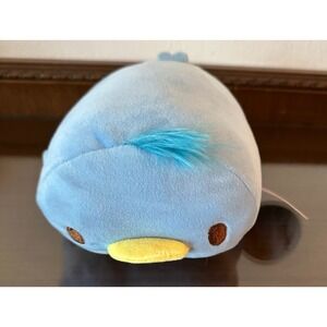 Mochi fuwa Upatan Blue Penguin 8" Plush Toy‎ Doll Marshmallow Japan